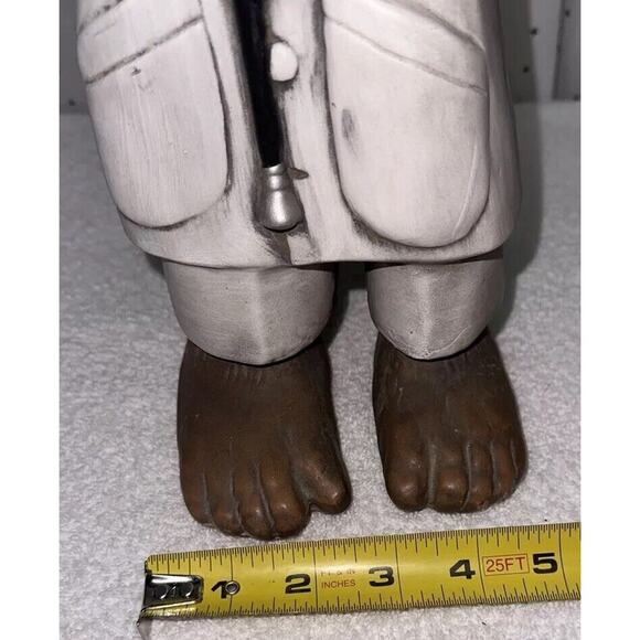 Dr Chimp Monkey Lab Coat Doctor Chalkware Figurine 1975 V&M Ceramics Damage Ear - Picture 3 of 7